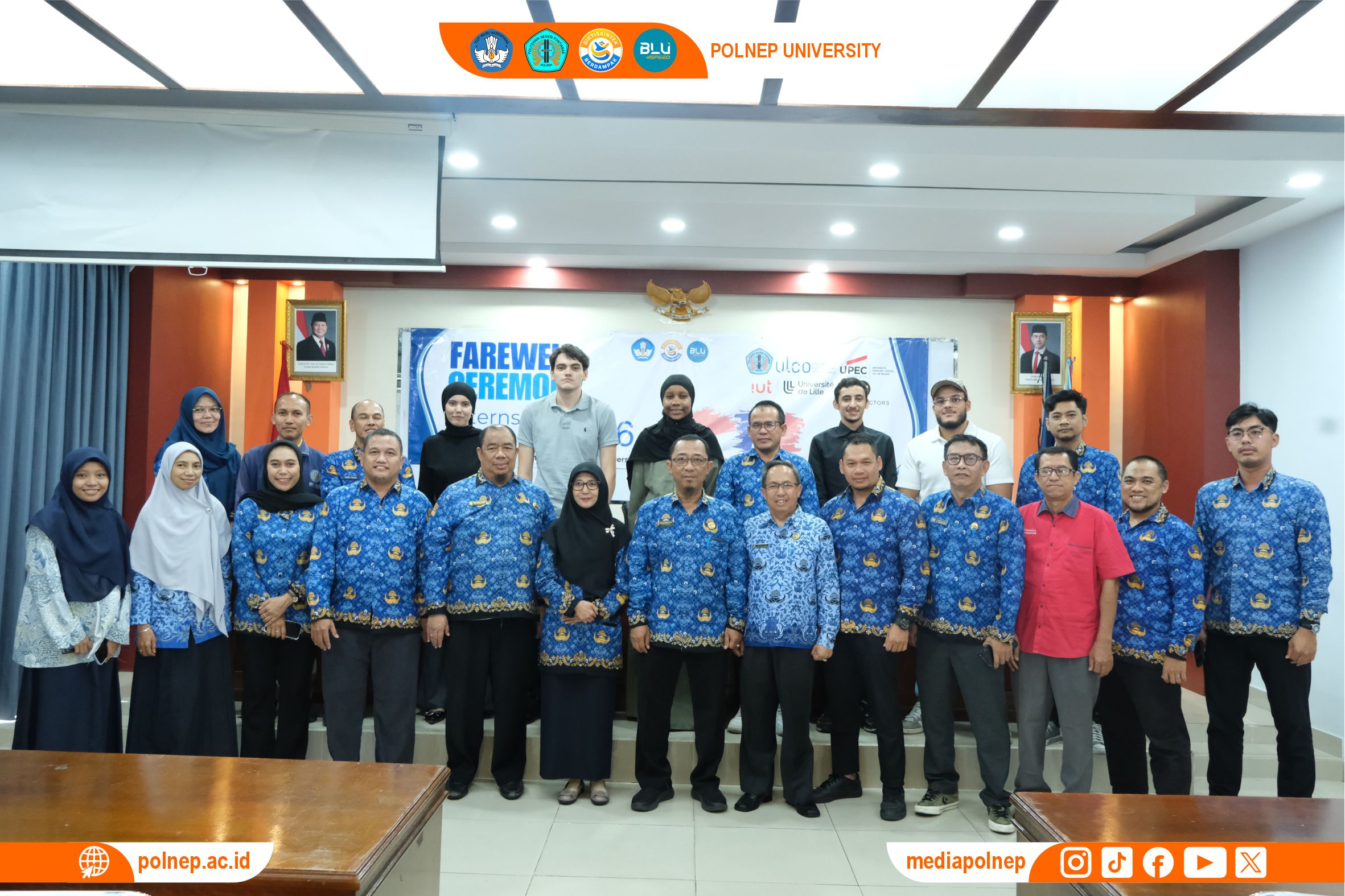 POLNEP RESMI LEPAS MAHASISWA PRANCIS USAI JALANI PROGRAM MAGANG INTERNASIONAL