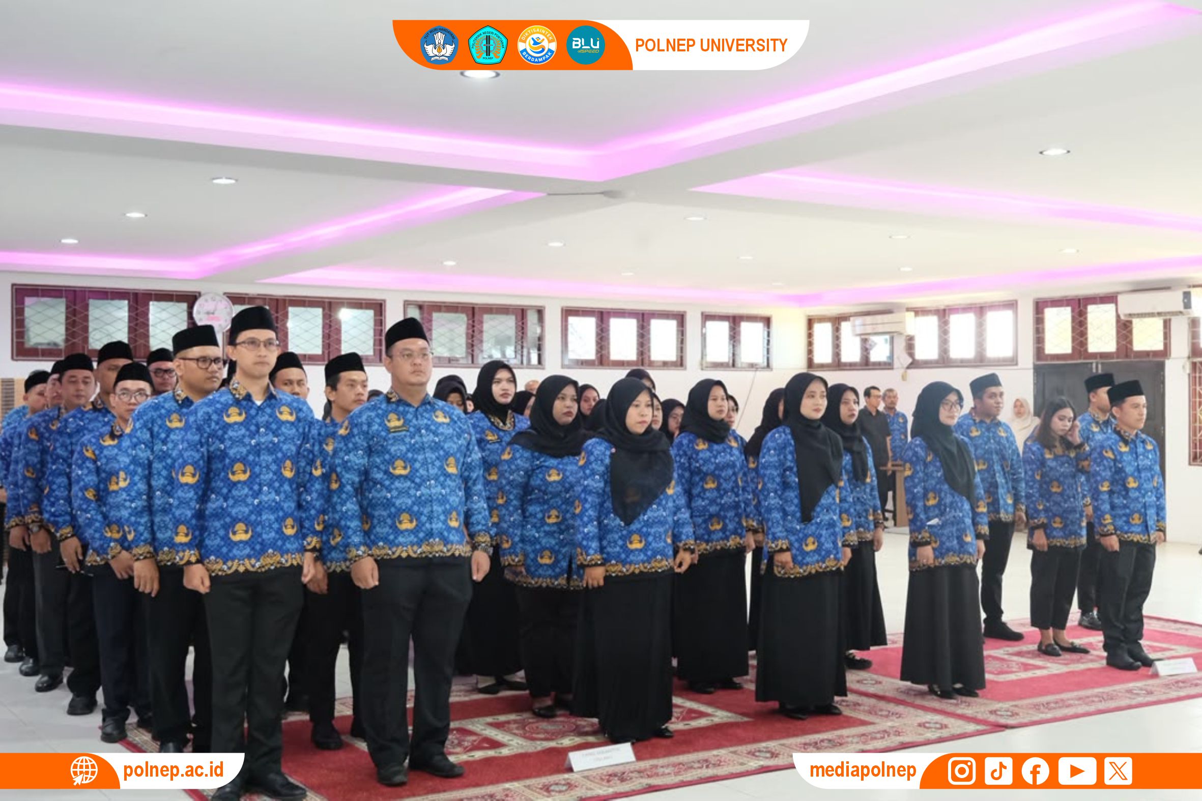 PULUHAN PEGAWAI DI LINGKUNGAN POLITEKNIK NEGERI PONTIANAK DILANTIK DAN DIAMBIL SUMPAH JABATANNYA OLEH DIREKTUR