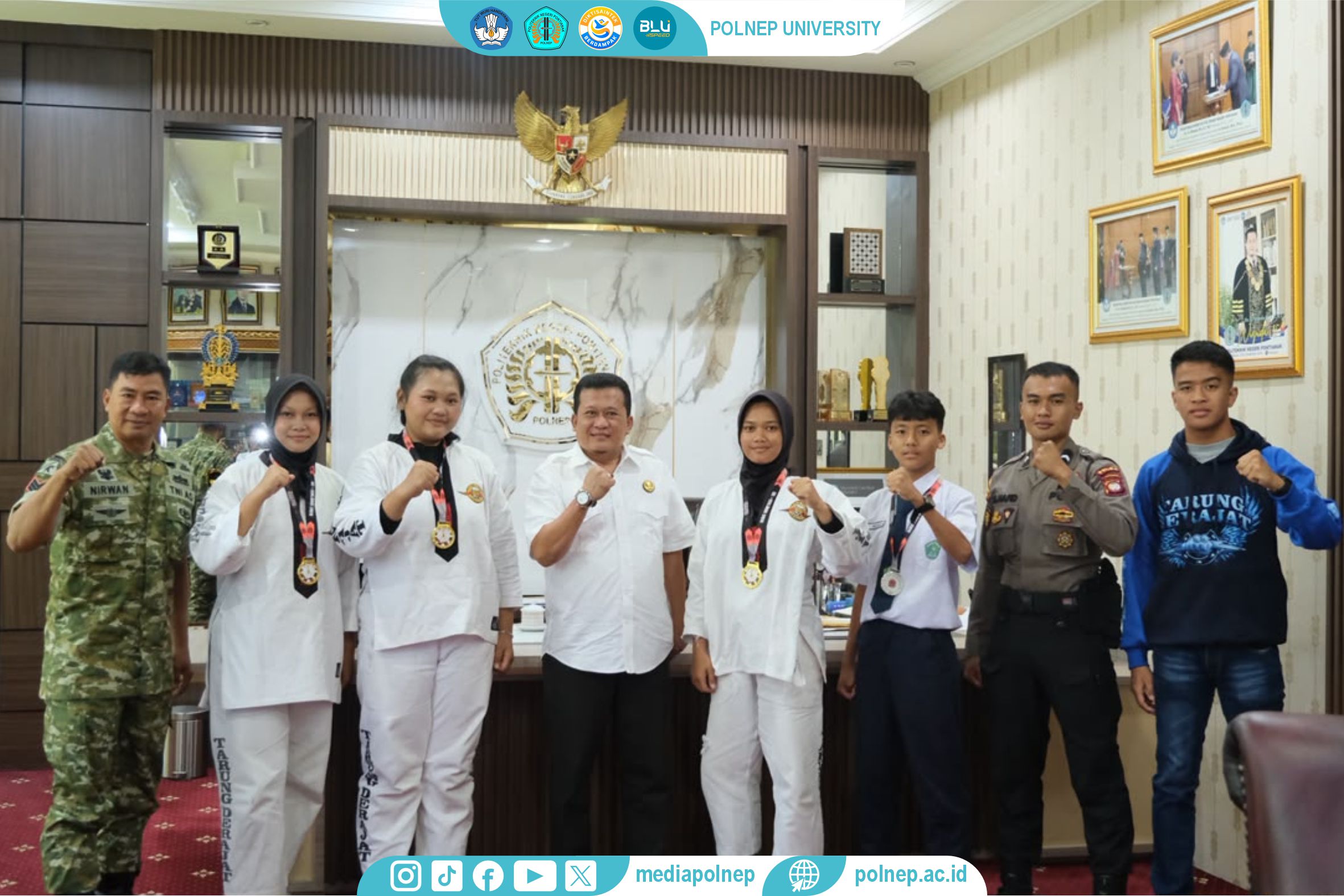 TIGA MAHASISWI BARU RAIH MEDALI EMAS PADA AJANG TARUNG DERAJAT SE-KALIMANTAN BARAT, POLNEP SIAP BENTUK UKM!