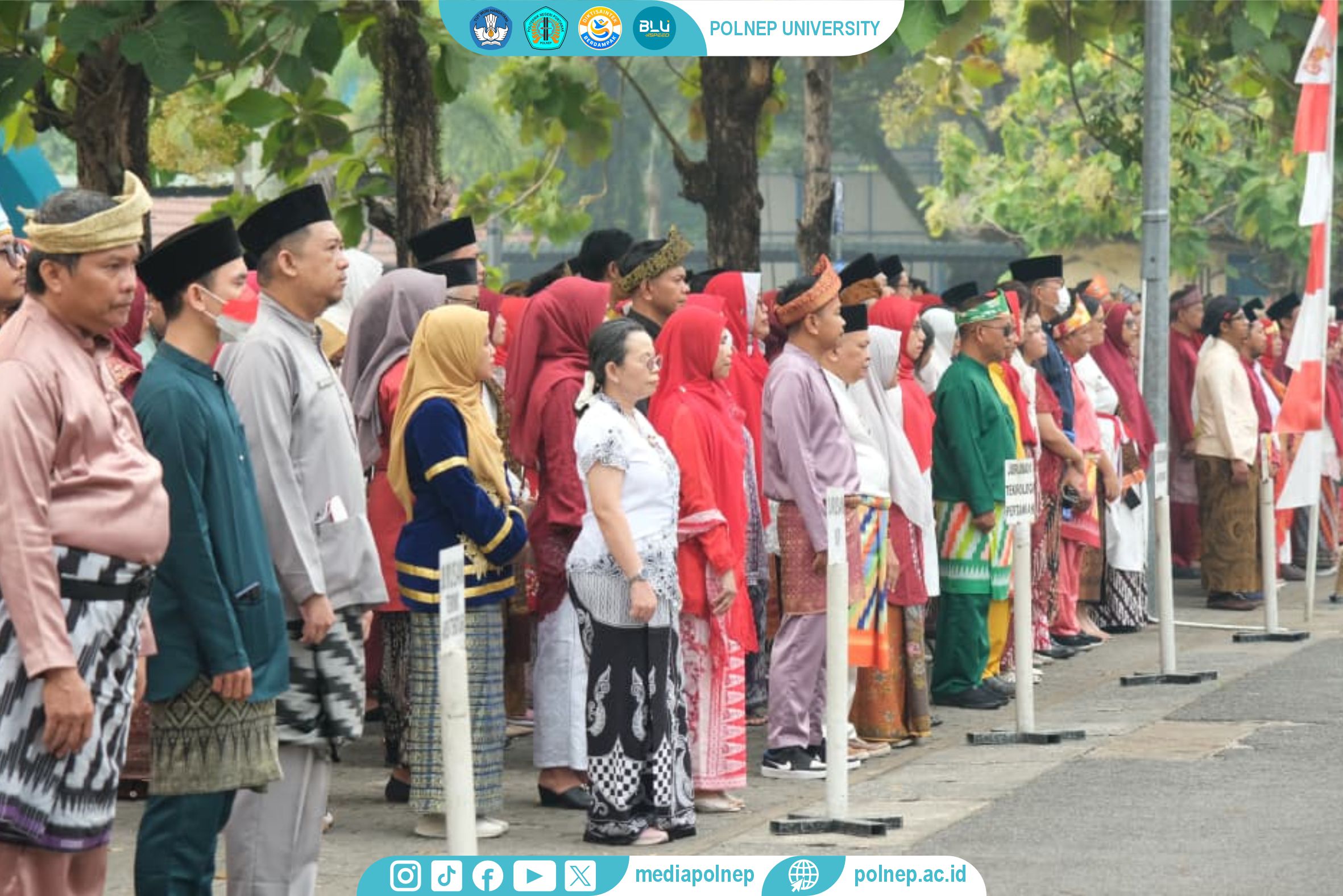 POLITEKNIK NEGERI PONTIANAK GELAR UPACARA HUT KE-81 KEMERDEKAAN REPUBLIK INDONESIA, TEGUHKAN SEMANGAT INDONESIA BERDAULAT, ADIL, DAN MAKMUR