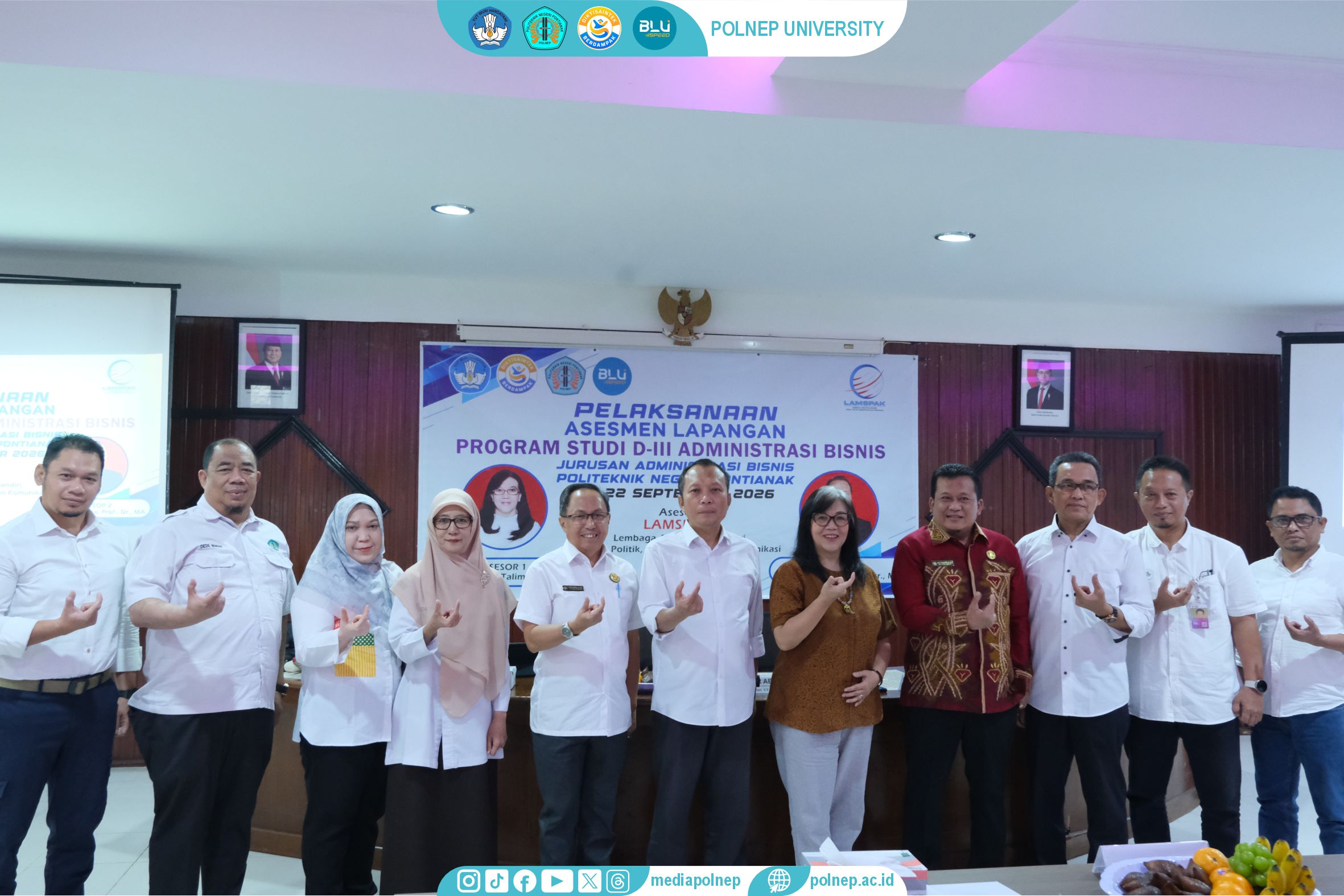PROGRAM STUDI D3 ADMINISTRASI BISNIS JALANI ASESMEN LAPANGAN AKREDITASI