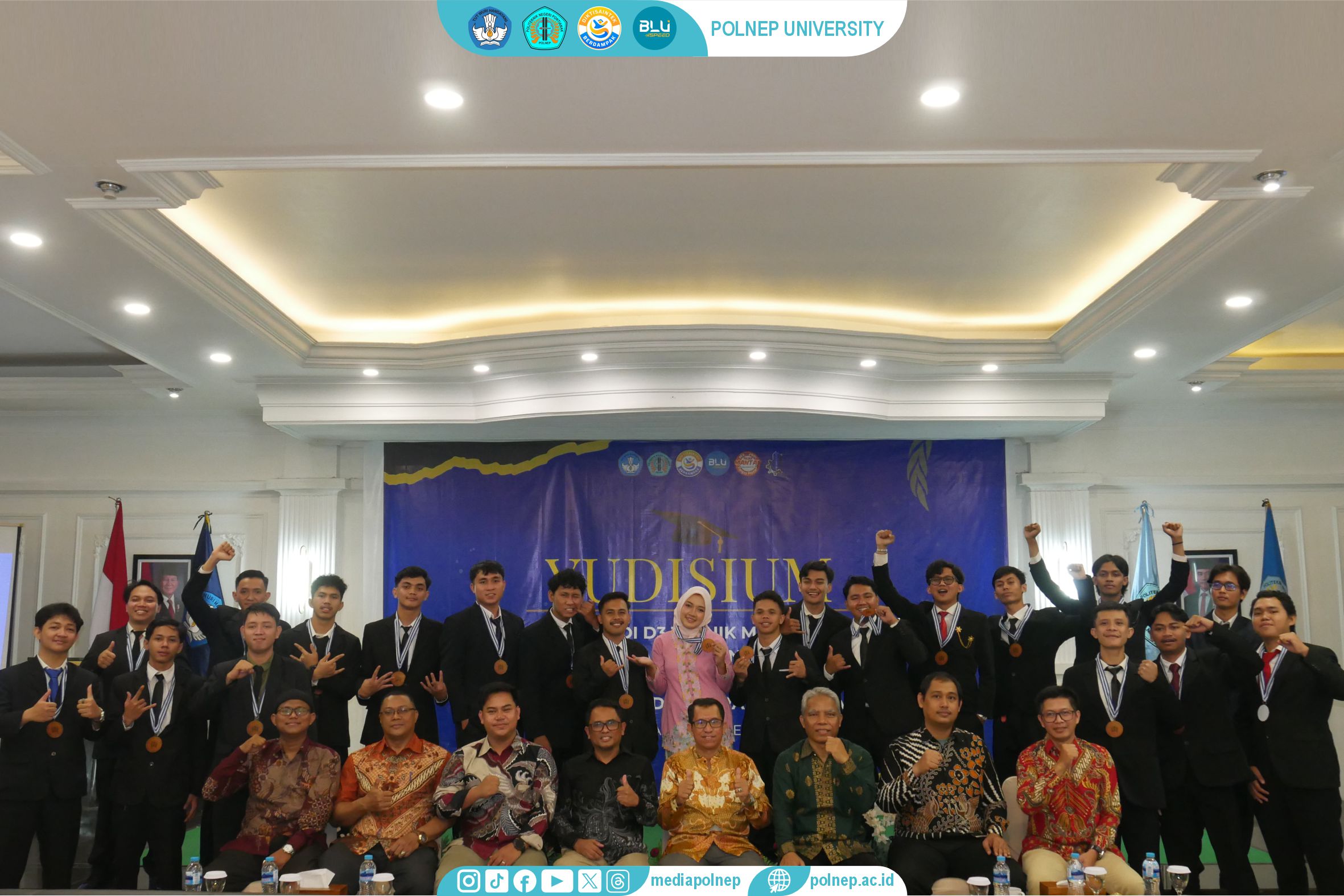 JURUSAN TEKNIK MESIN GELAR YUDISIUM, RATUSAN MAHASISWA RESMI MENYELESAIKAN PENDIDIKAN DI POLNEP