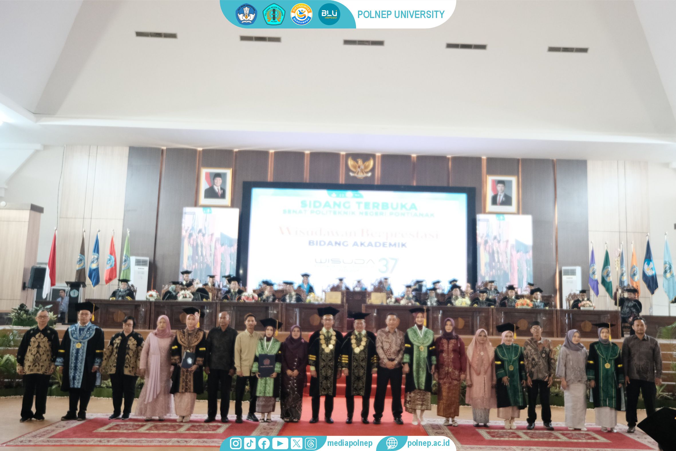 POLITEKNIK NEGERI PONTIANAK GELAR WISUDA HARI PERTAMA. 989 MAHASISWA RESMI MENYANDANG GELAR