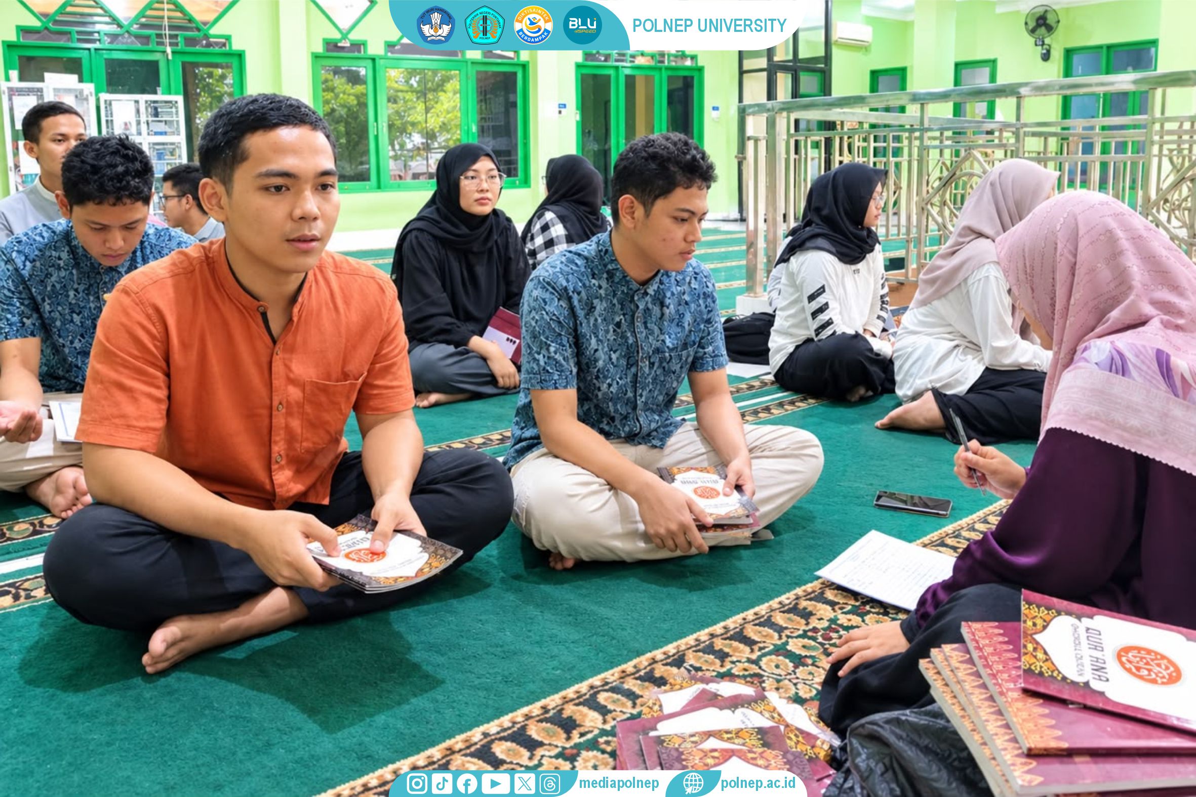 PERKUAT HAFALAN DAN KETEPATAN TAJWID, MAHASISWA POLNEP IKUTI KEGIATAN BBQ DI MASJID ALHADID