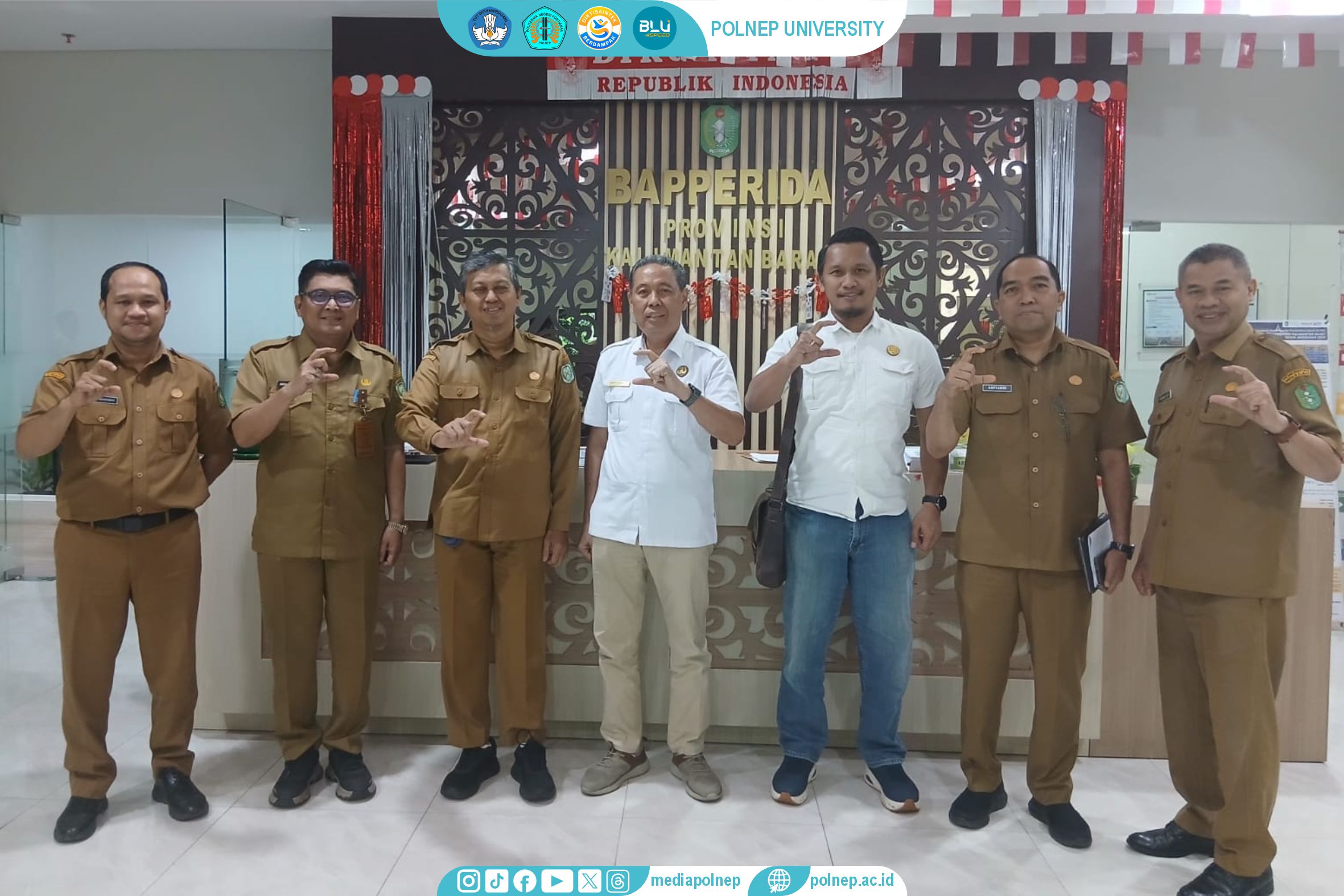 POLNEP PERKUAT SINERGI DENGAN BAPPERIDA KALBAR UNTUK DORONG RISET BERBASIS POTENSI DAERAH